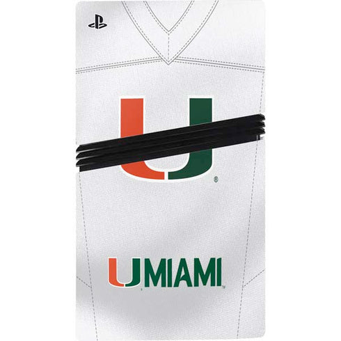 University of Miami White Jersey PS5 Pro Bundle Skin